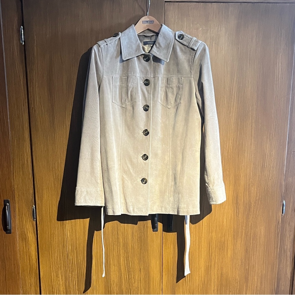 Liz Claiborne vintage Suede Jacket with belt Size M